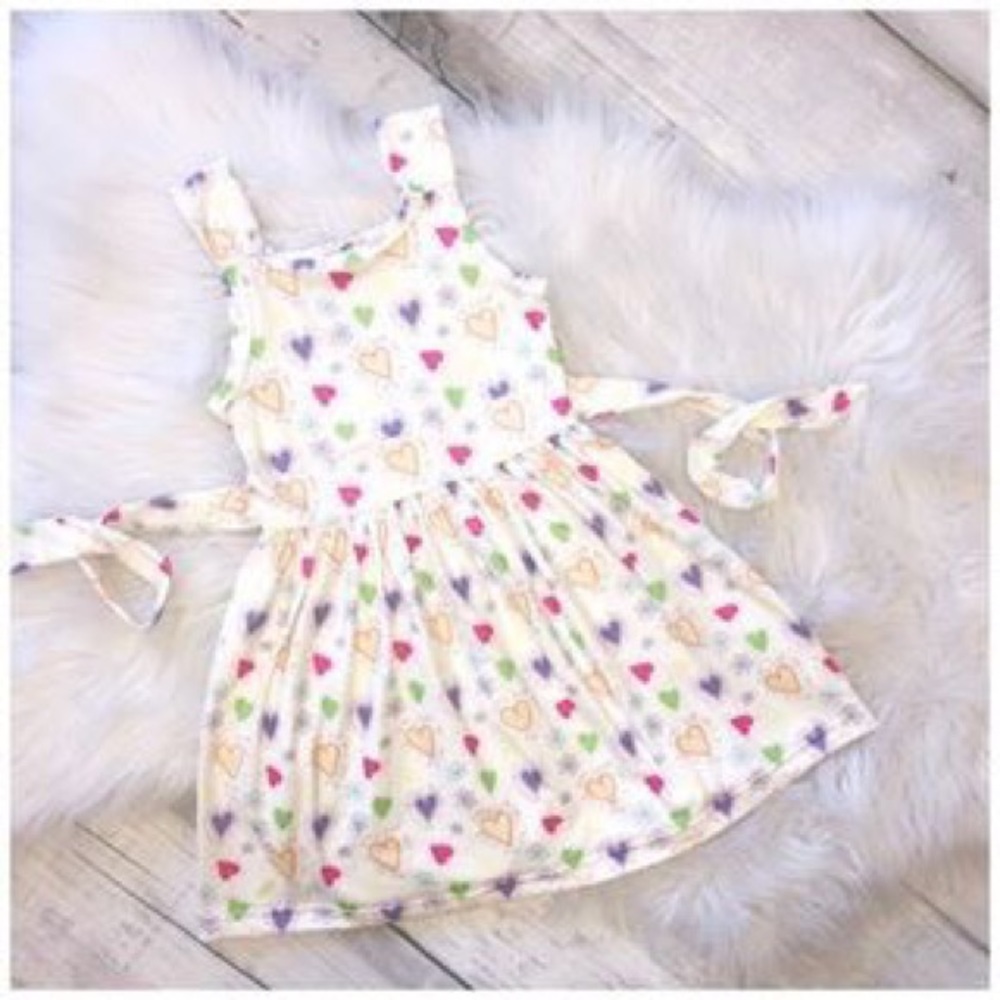 Flowers and hearts dress